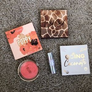 Colourpop Eyeshadow, Milani Blush, Clinique Lip Colour